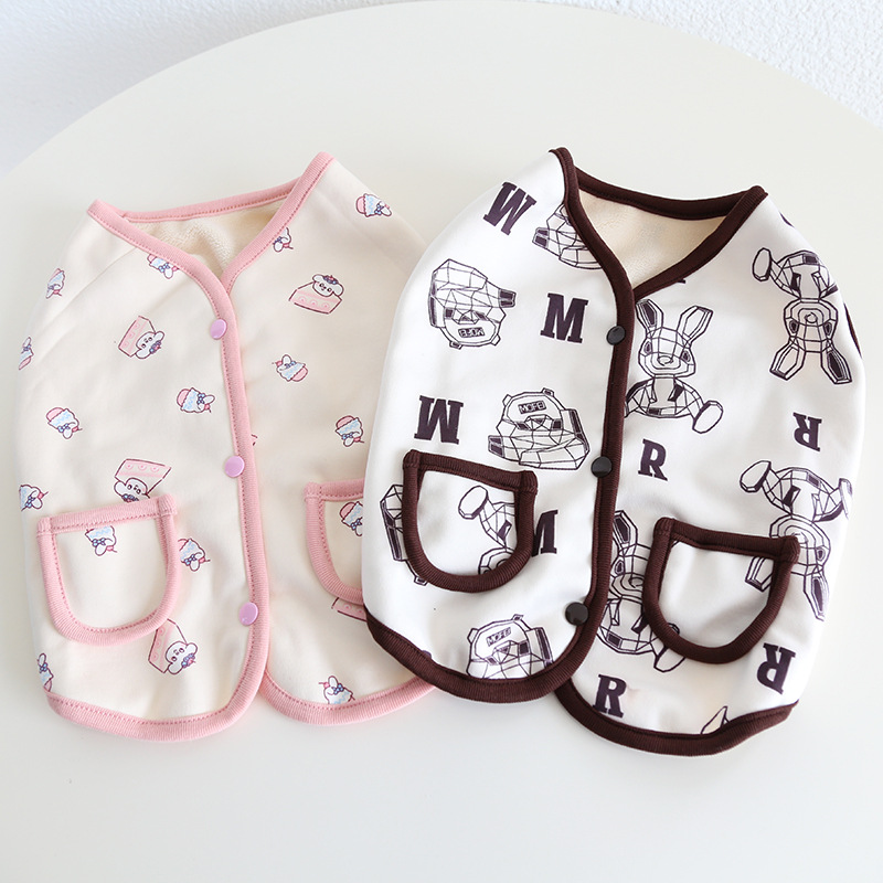 Pet Rabbit Vest Soft Knit Cartoon Print