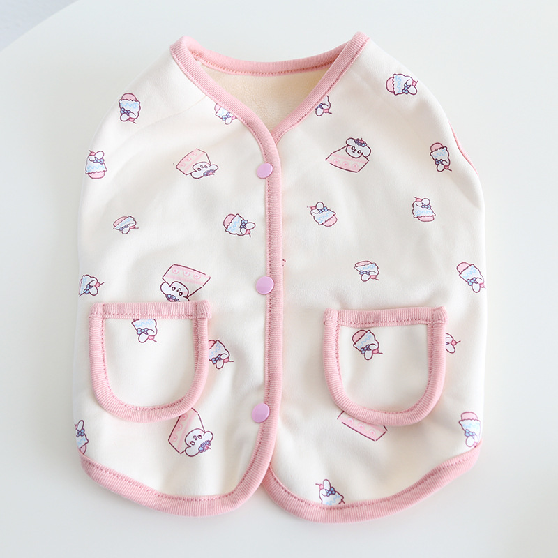 Pet Rabbit Vest Soft Knit Cartoon Print