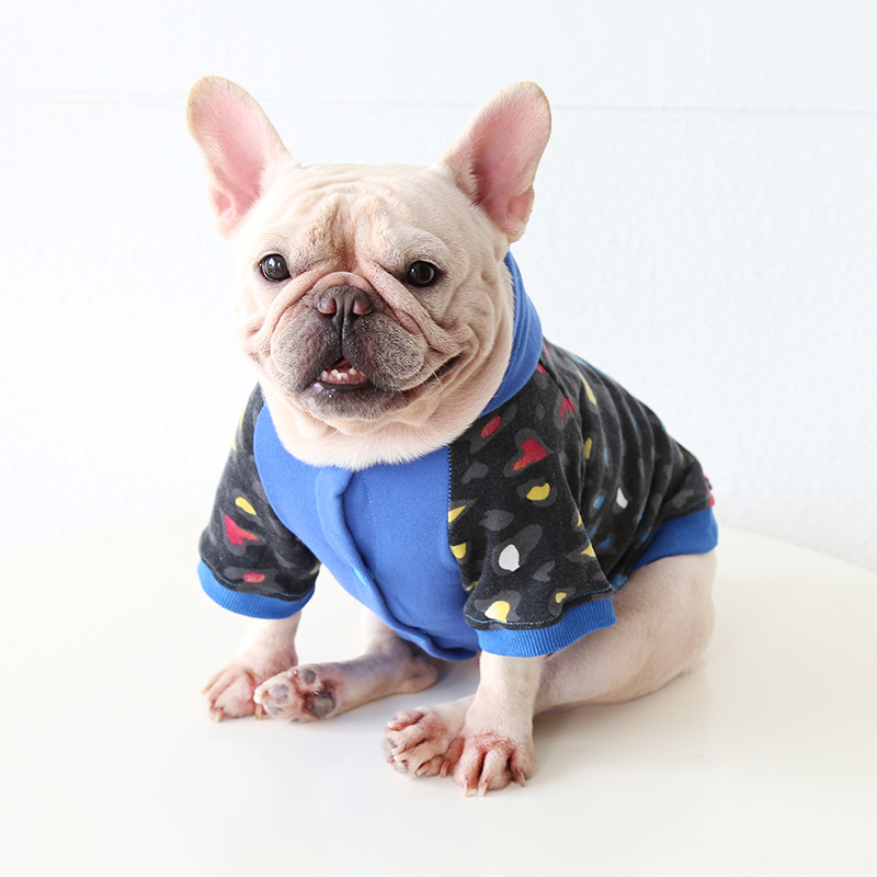 Pet Hoodie Leopard Print Colorful Heart Pattern