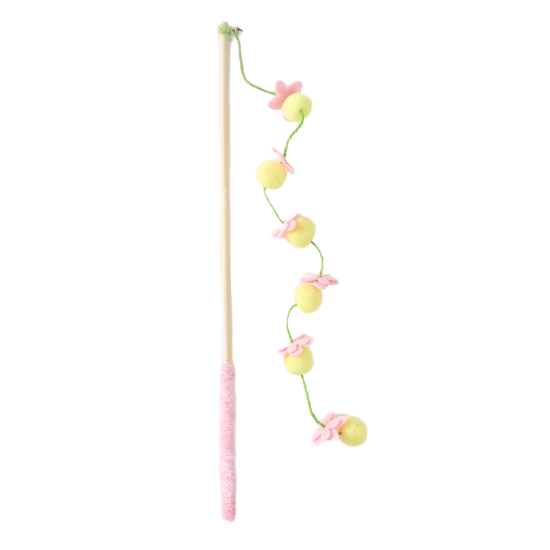 Cat Teaser Rod Felt Toy Bell Attachment
