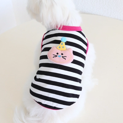 Pet Sleeveless Vest Animal Embroidery Party Design 02