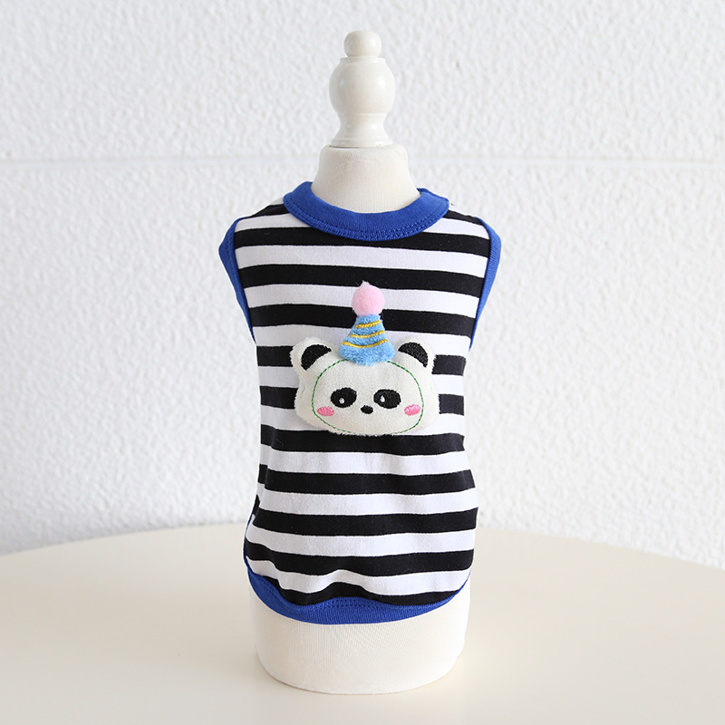Pet Sleeveless Vest Animal Embroidery Party Design