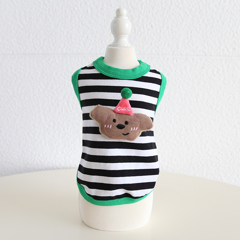 Pet Sleeveless Vest Animal Embroidery Party Design