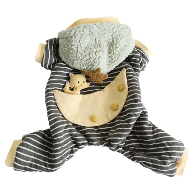 Pet Fox Moon Onesie Plush Hood Winter 01