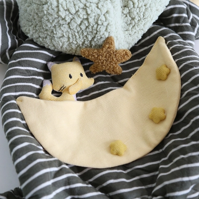 Pet Fox Moon Onesie Plush Hood Winter 02