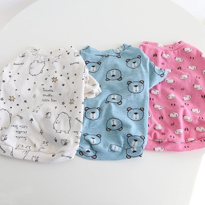 Pet Cartoon Print Hooded Sweatshirt Star Pattern 02