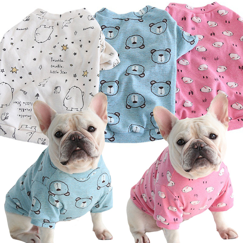 Pet Cartoon Print Hooded Sweatshirt Star Pattern