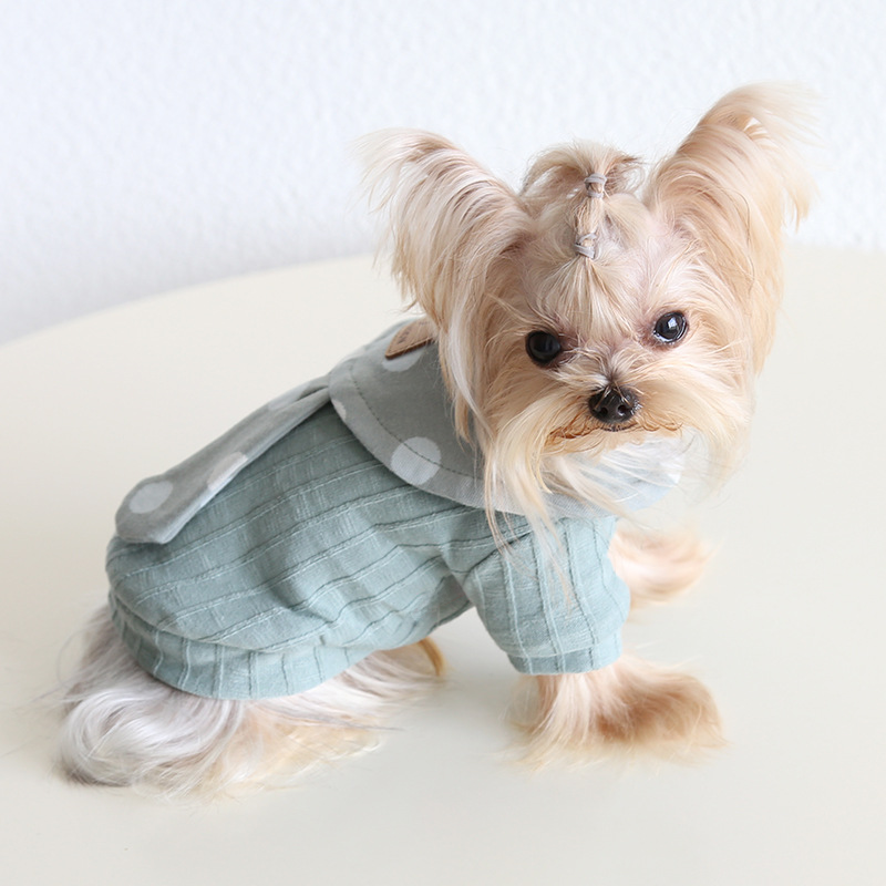 Pet Dot Pattern Coat Rabbit Ear Design