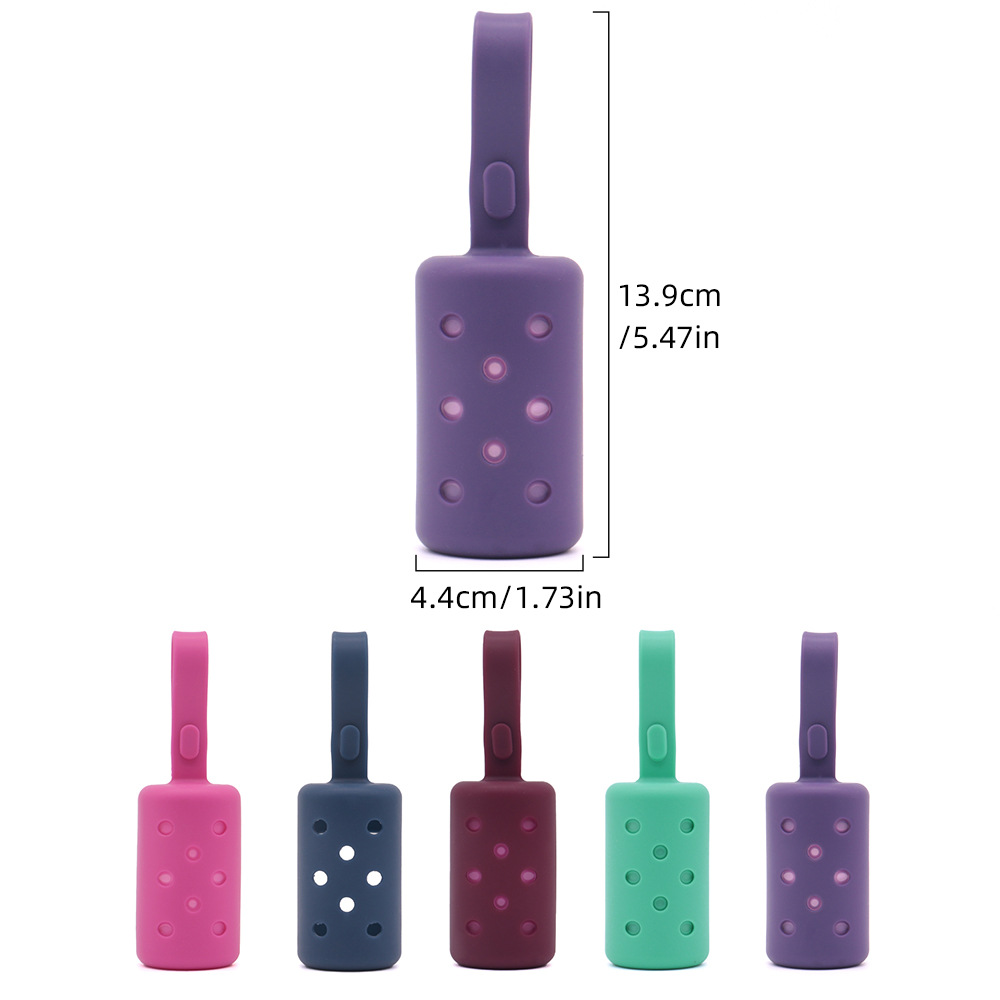 Pet Waste Bag Dispenser Soft Silicone Portable Design