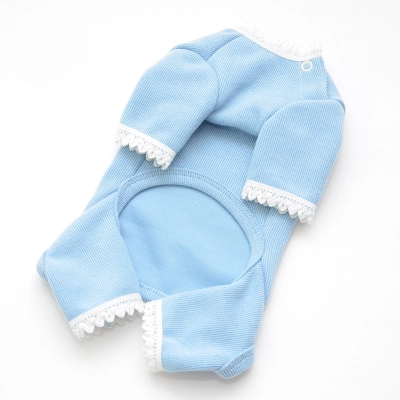 Pet Lace Trim Jumpsuit Four Legs Cozy Design 02