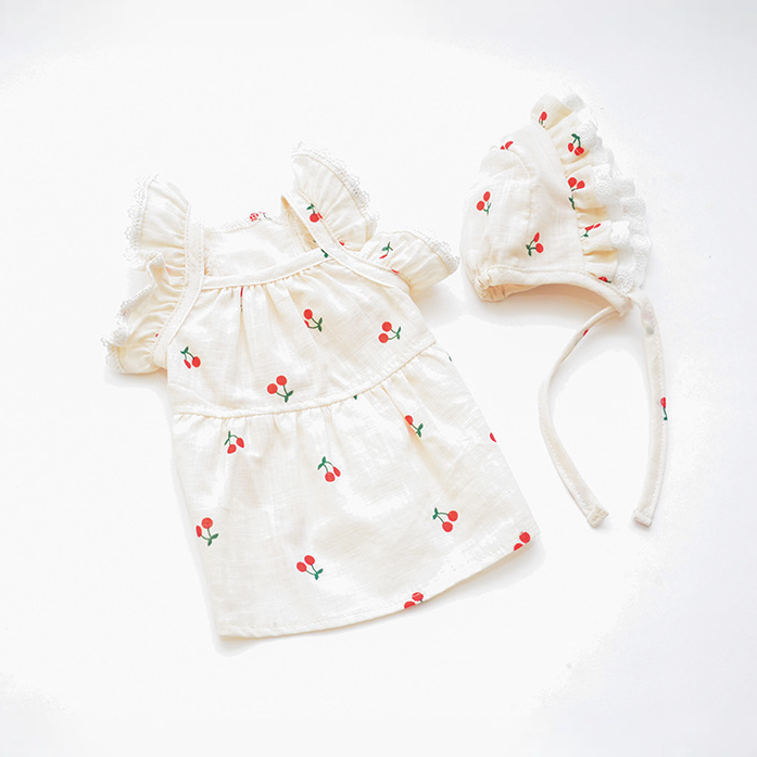 Pet Floral Dress Set Frill Collar Seasonal Design