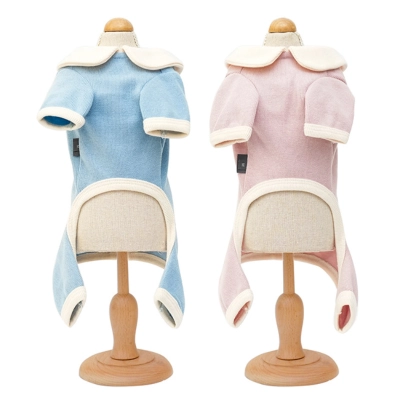 Autumn Winter Dog Open Front Four Legs Clothing 02