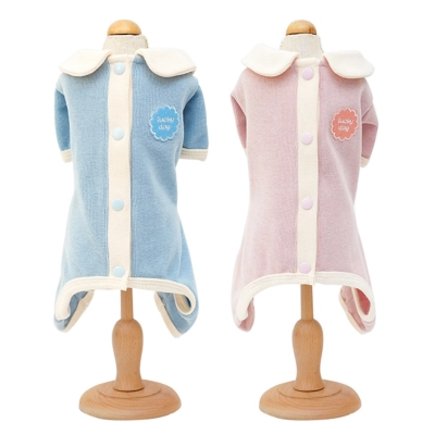 Autumn Winter Dog Open Front Four Legs Clothing 01