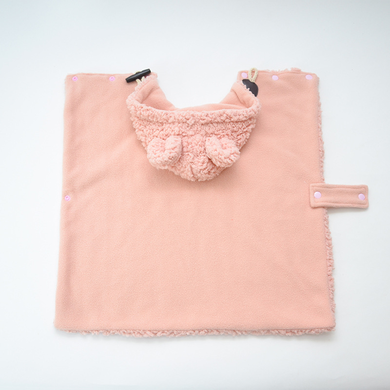 Pet Hooded Cape Bear Ears Plush Sleepwear