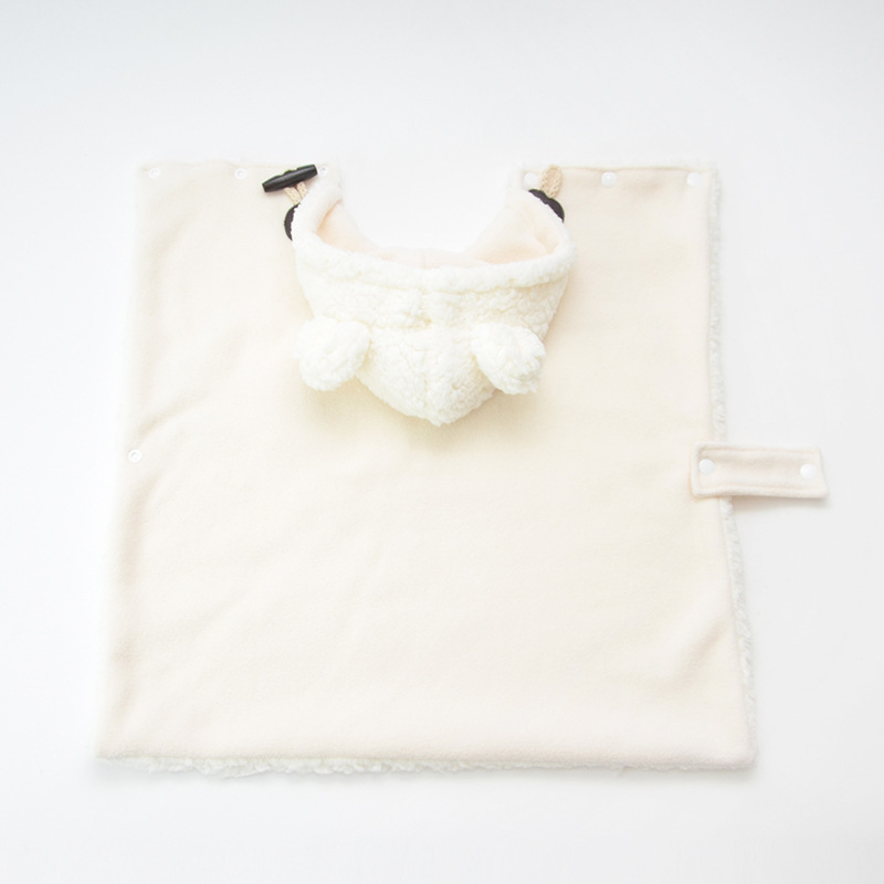 Pet Hooded Cape Bear Ears Plush Sleepwear