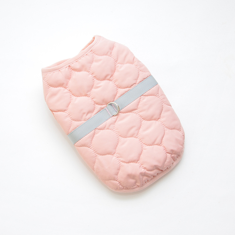 Pet Quilted Vest Diamond Pattern Winter Warm