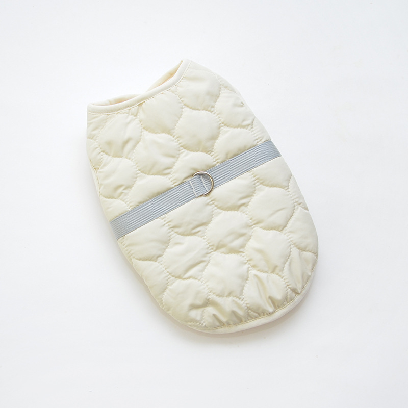 Pet Quilted Vest Diamond Pattern Winter Warm