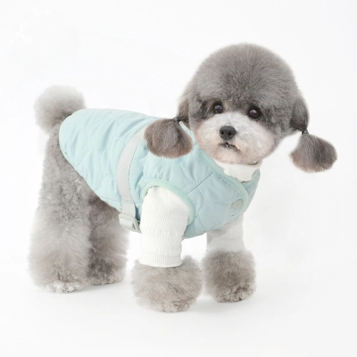 Pet Quilted Vest Diamond Pattern Winter Warm 01