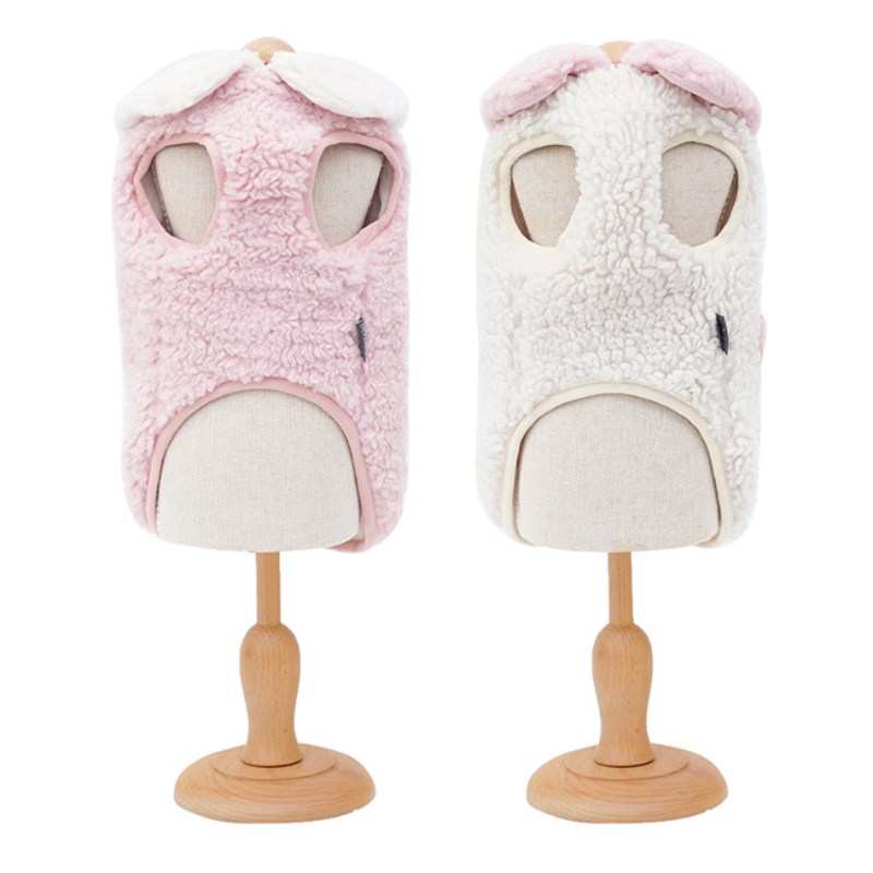 Winter Warm Pet Vest Cozy Fleece Button Closure