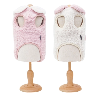 Winter Warm Pet Vest Cozy Fleece Button Closure 02