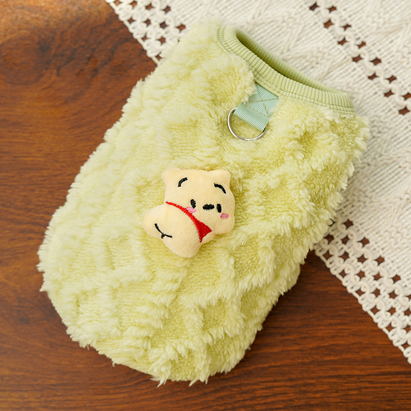 Fluffy Cartoon Animal Vest for Pets