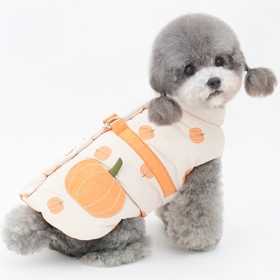 Cute Pumpkin Pear Print Pet Vest 02