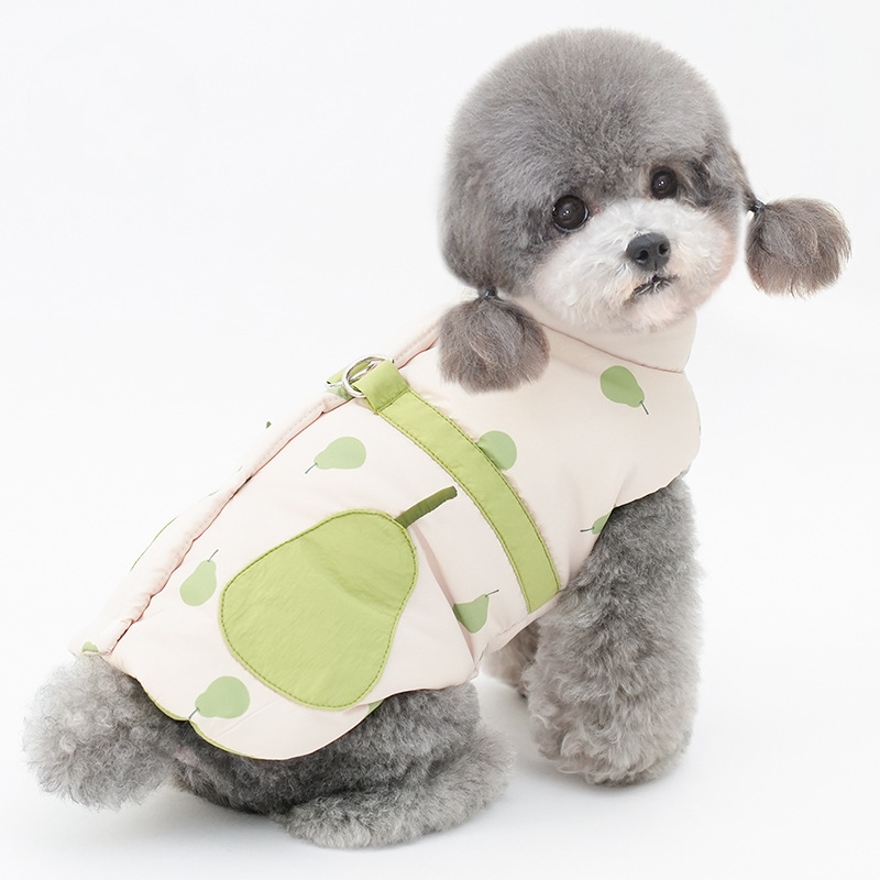Cute Pumpkin Pear Print Pet Vest