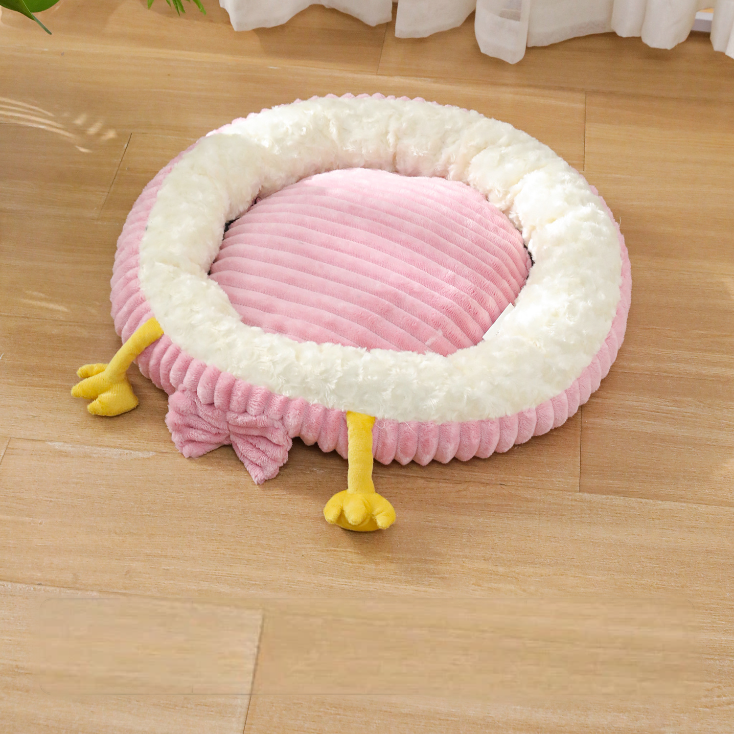 Cozy Duck Pet Bed Winter Warmth