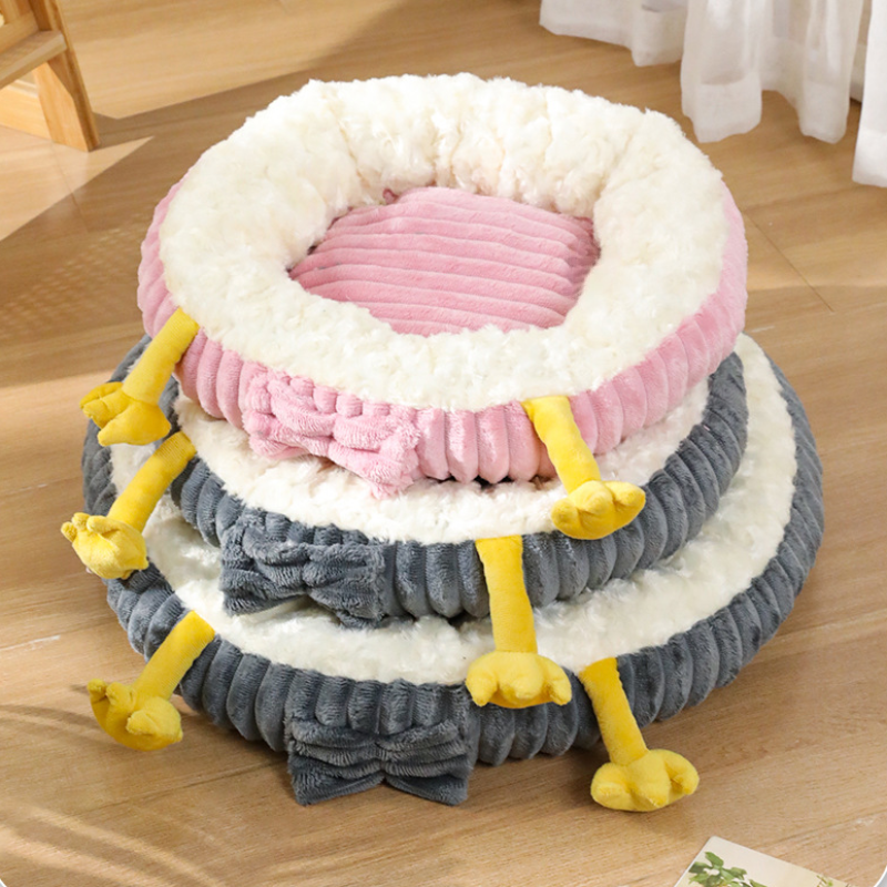 Cozy Duck Pet Bed Winter Warmth