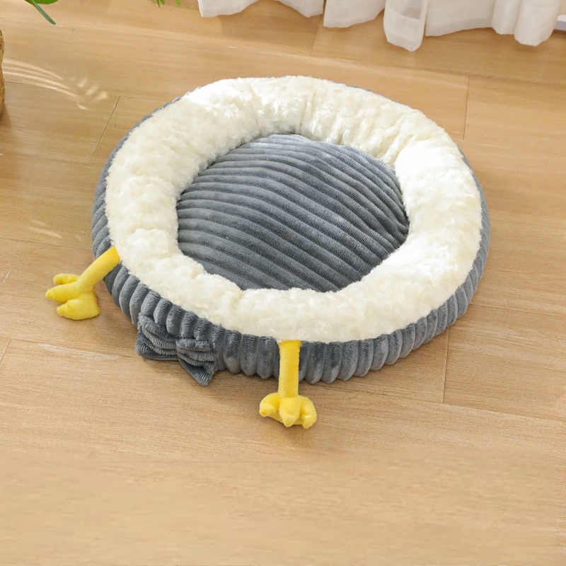 Cozy Duck Pet Bed Winter Warmth