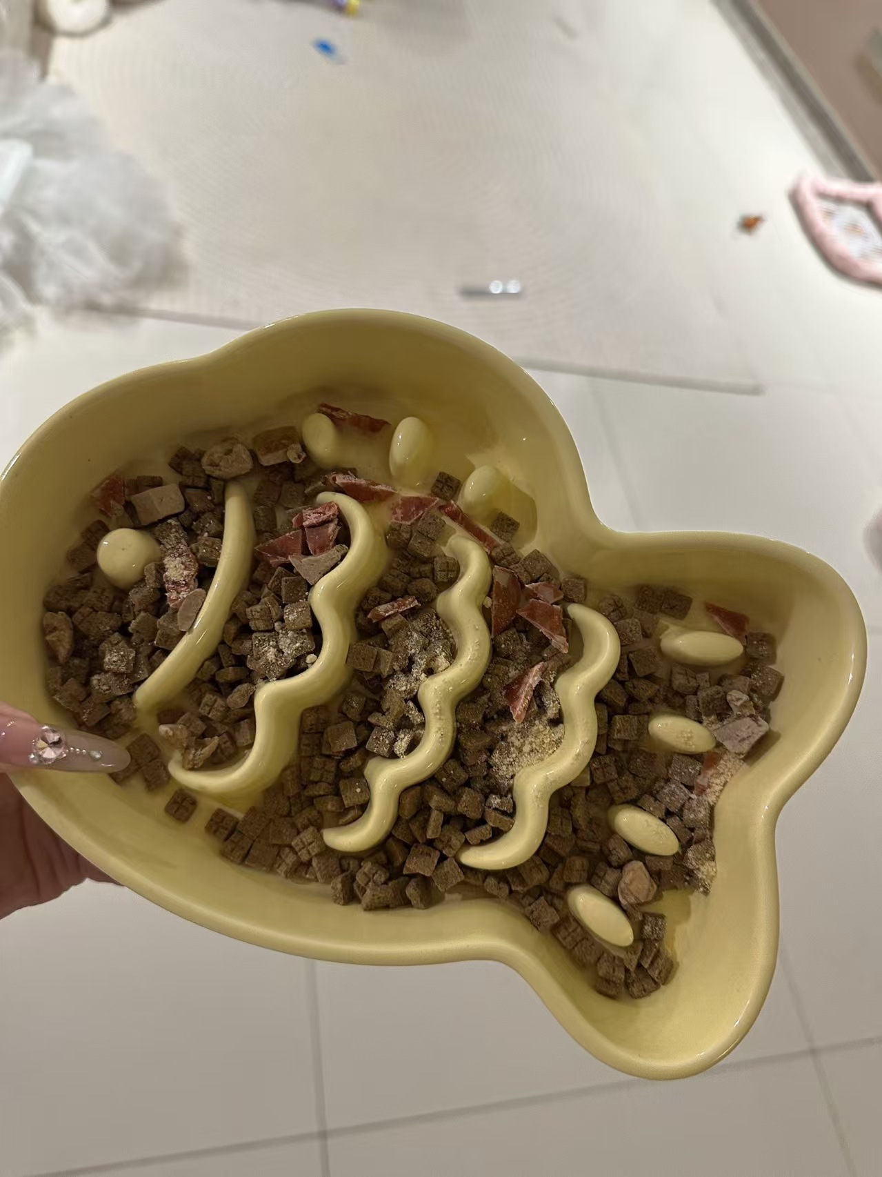 Slow eating Fish shaped Pet Bowl review David Mitchell