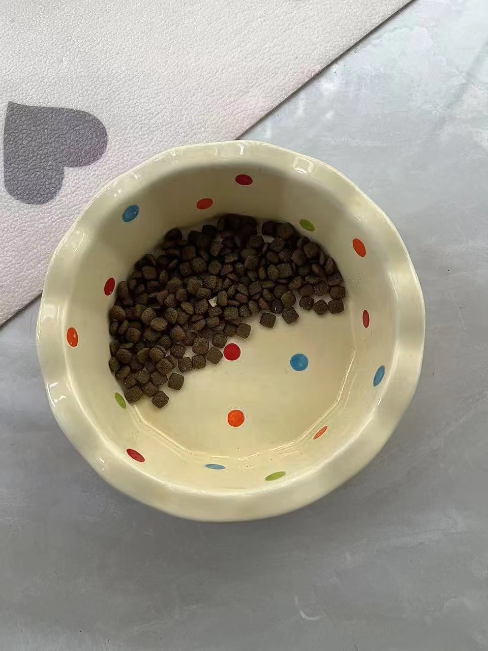Polka Dot Ceramic Cat Bowl review Emma Wilson