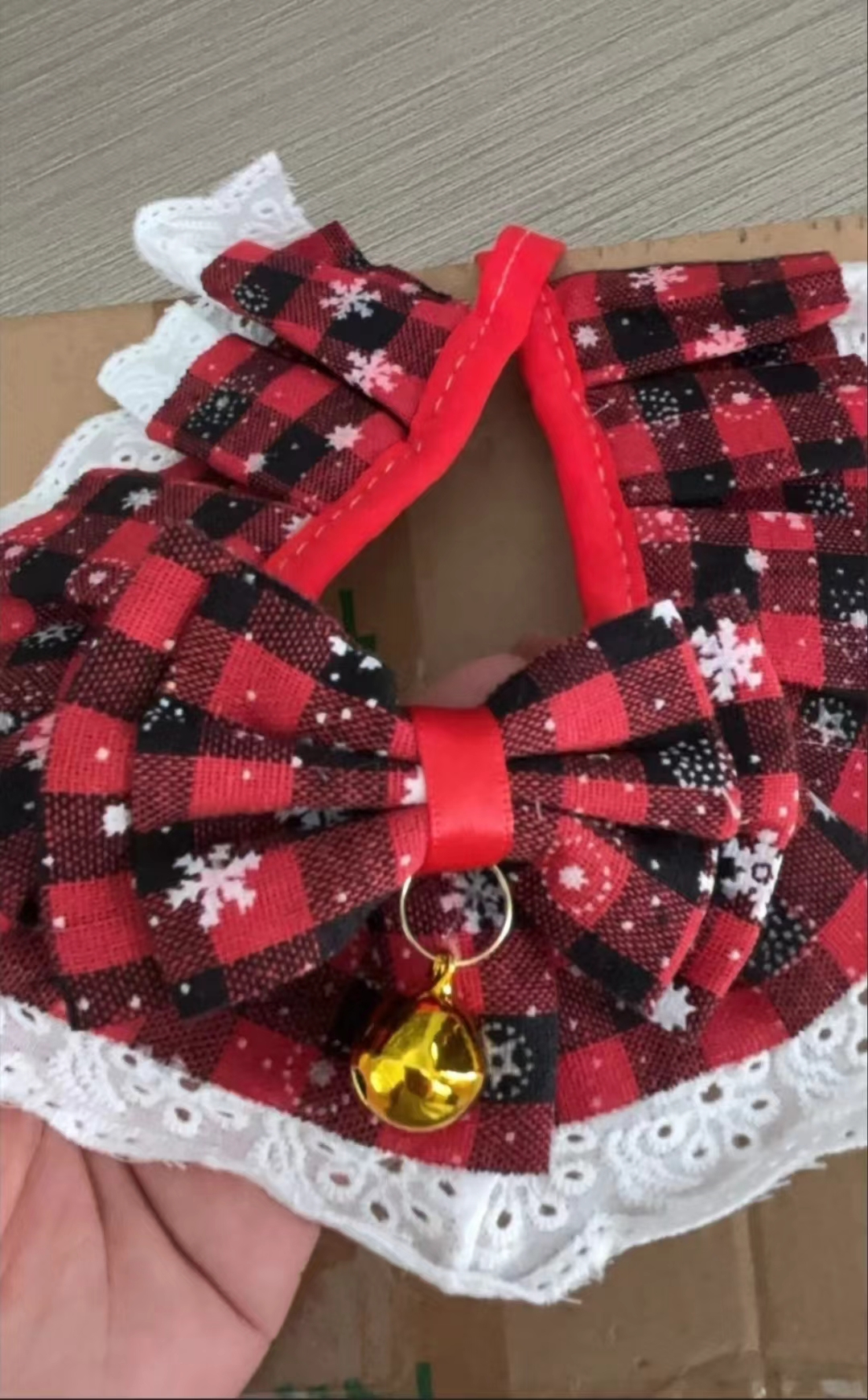 Pet Halloween Lace - Trimmed Knit Bibs review Marie Hart