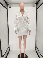 Sexy Nightclub Deep V Low-Cut Dress