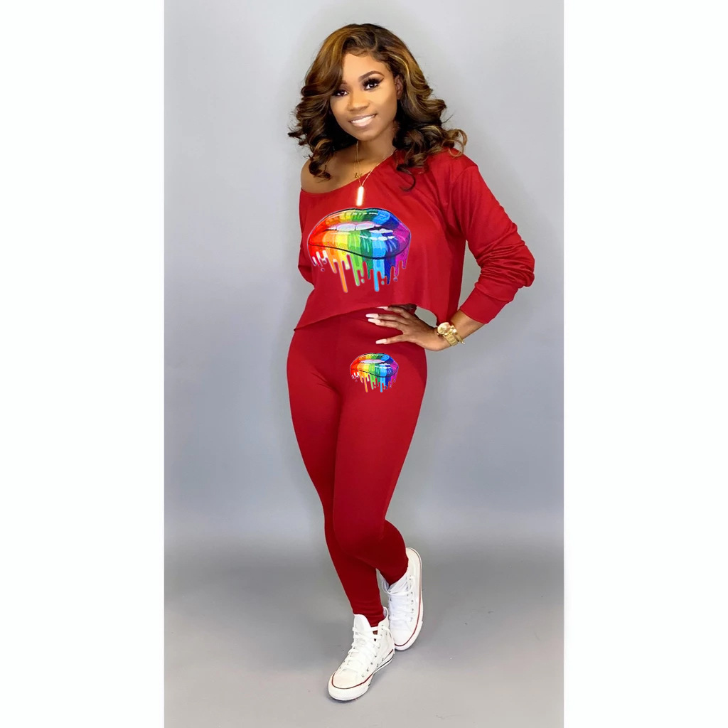 Autumn And Winter New Fashionable Printed Shoulder Set