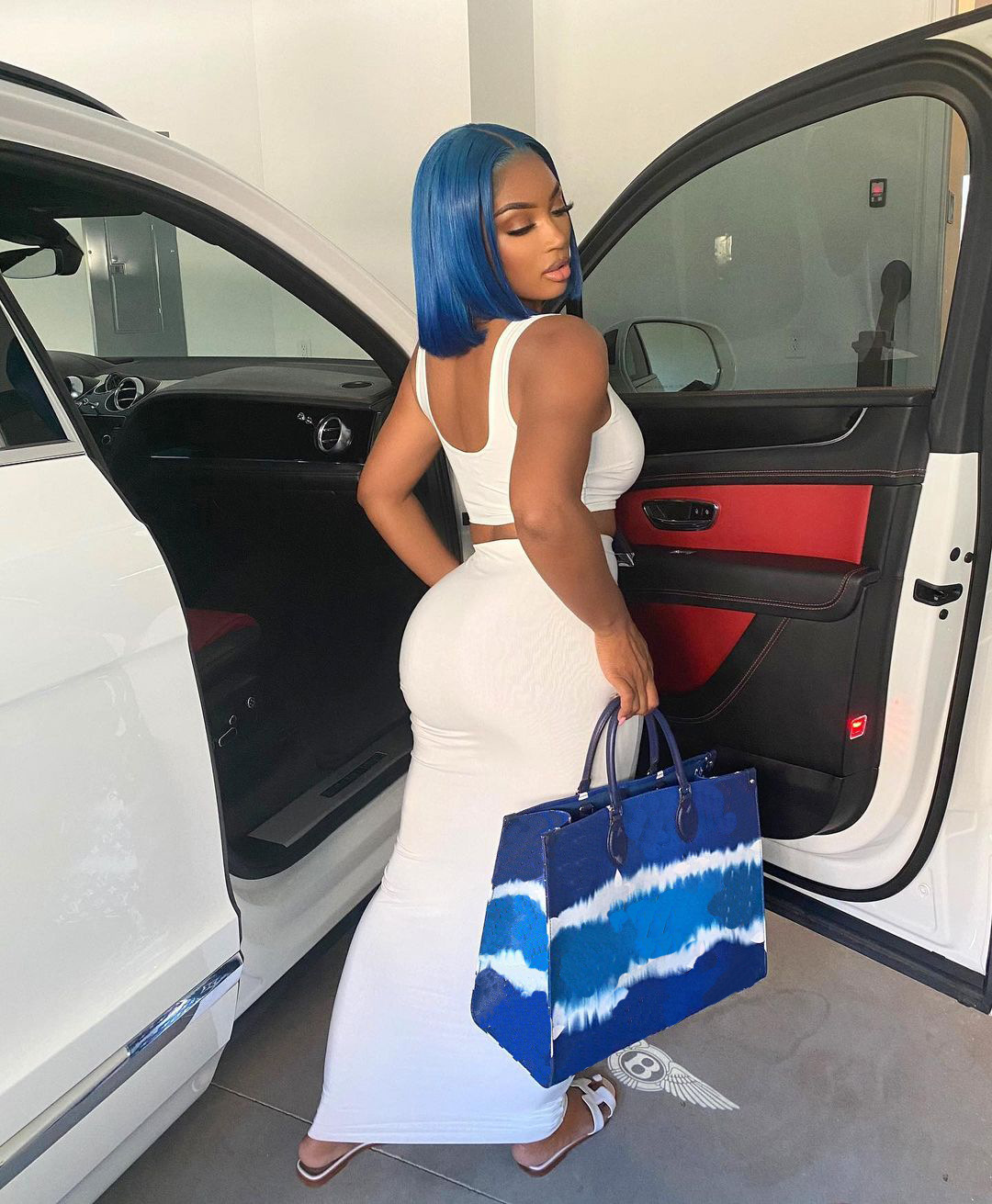 Fashion Solid Color Vest And Long Skirt Set