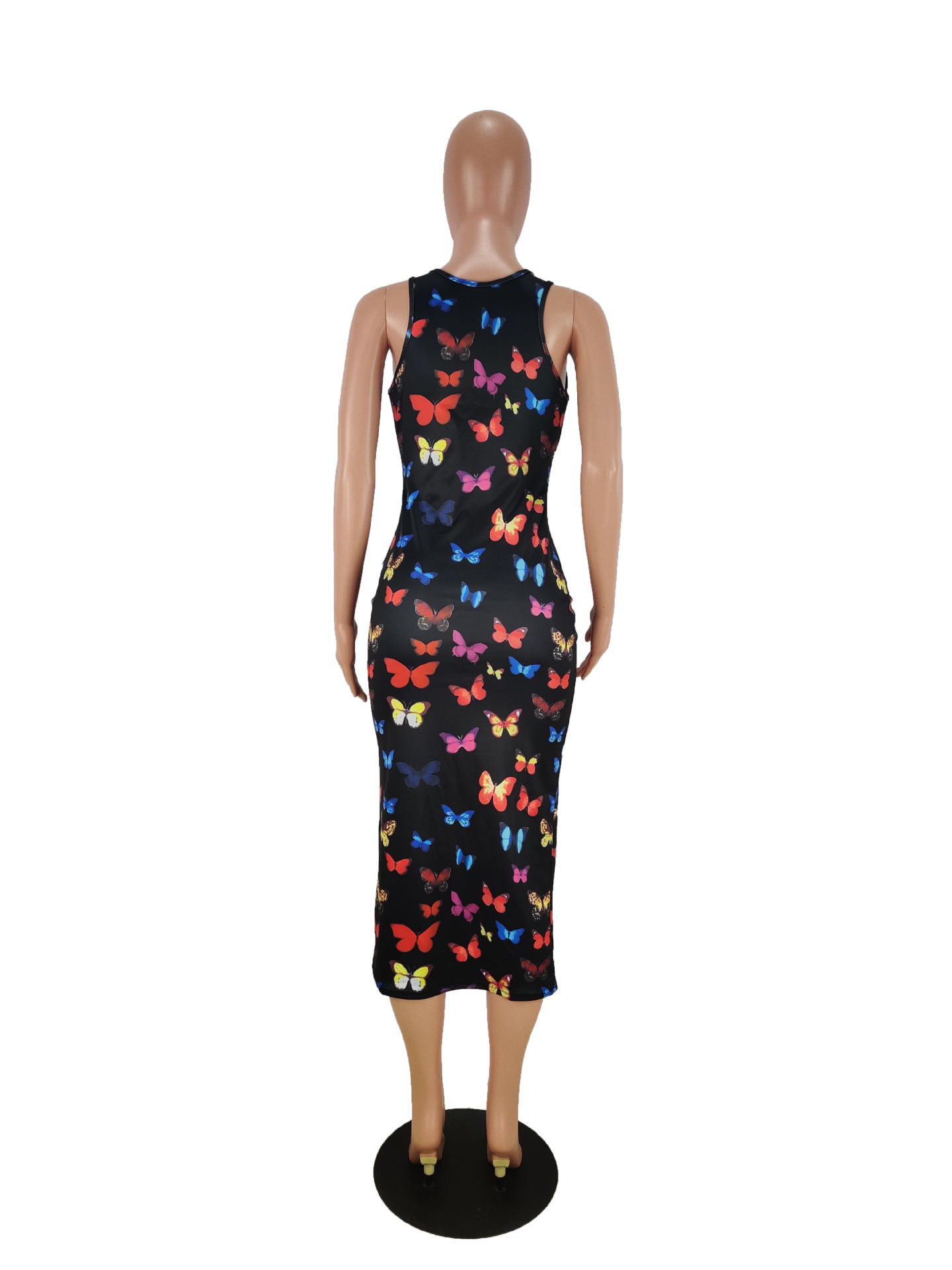 Fashionable Butterfly Printed Home Mid-Length Skirt