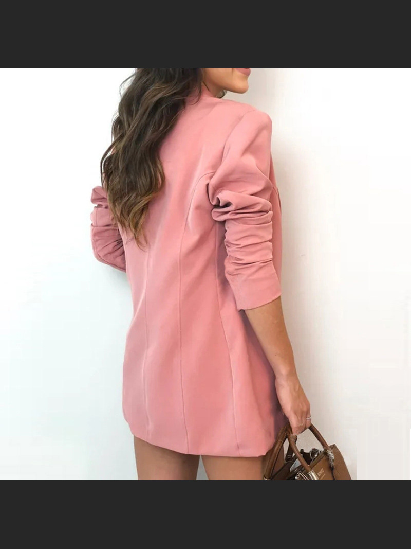 Solid Color Lace Up Small Suit Three Piece Set