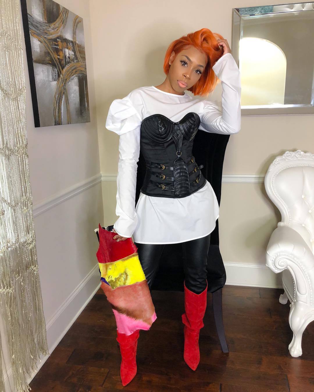 Solid Color Pleated Top  Autumn And Winter New Styles