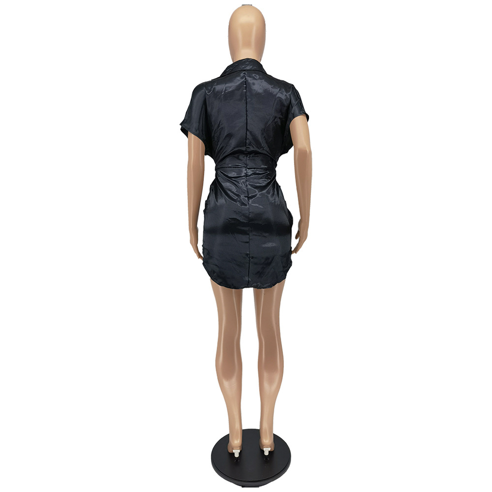 Summer Fashion Solid Color Tintin Strap Dress