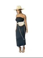 Summer Solid - Color Chest - Hugging Tight - Fit Slit Dress