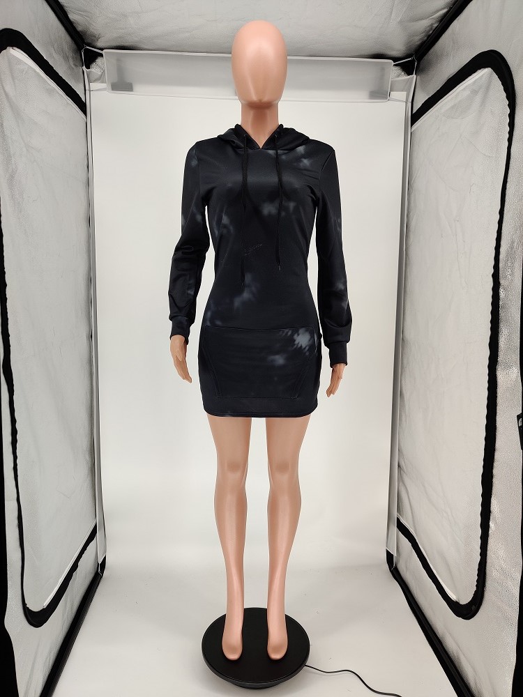 Hooded Drawstring Pocket Skirt | Casual Comfortable Women's Skirt