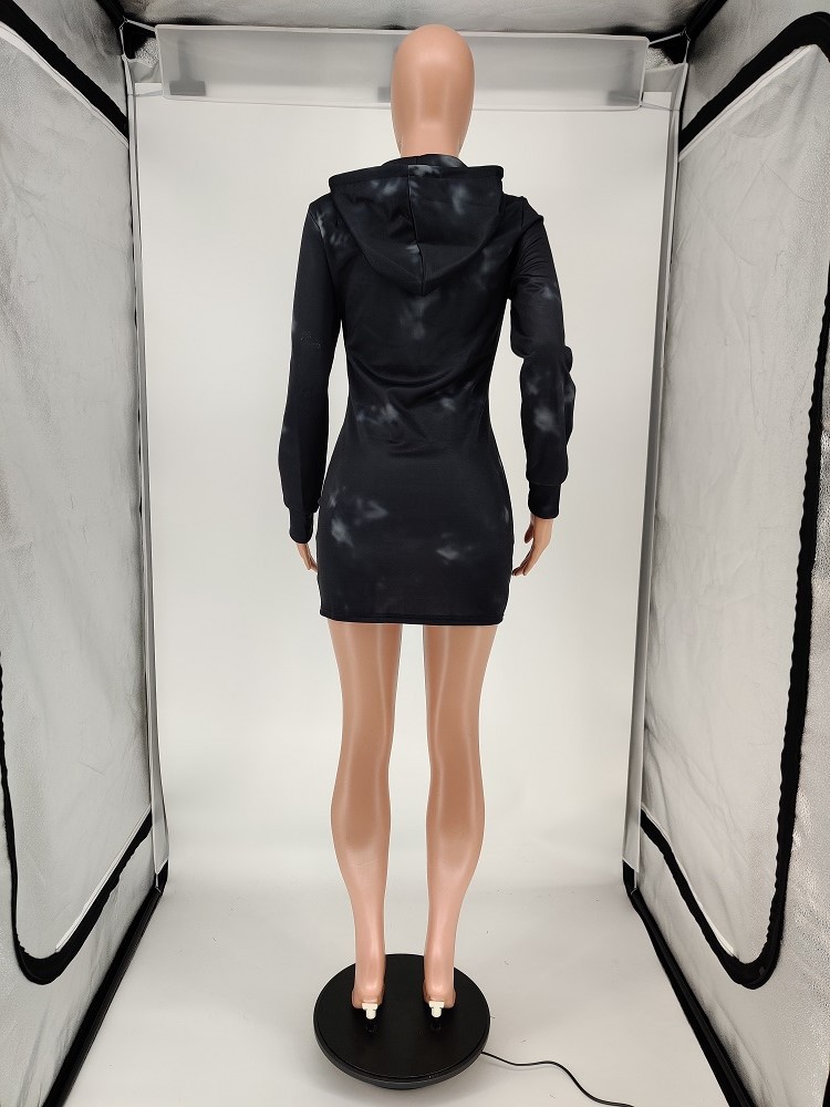 Hooded Drawstring Pocket Skirt | Casual Comfortable Women's Skirt