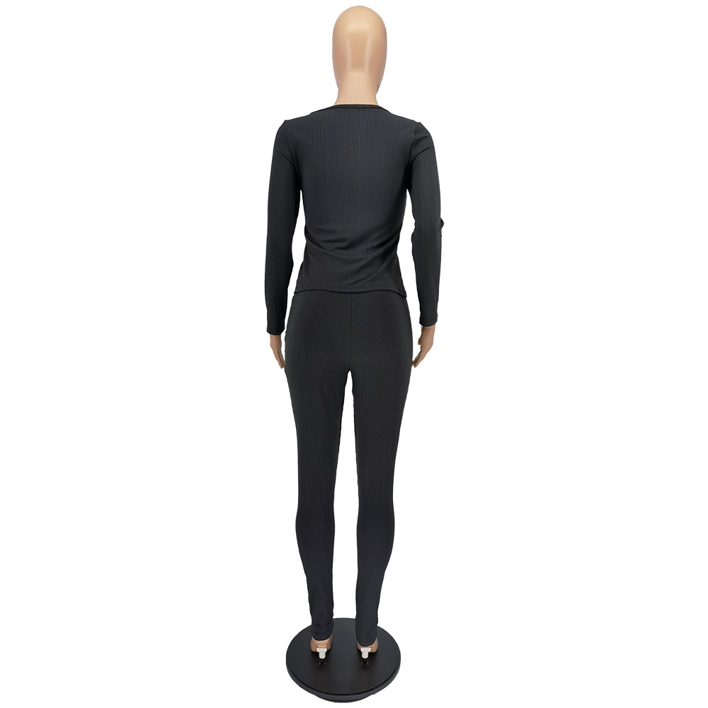 Winter Solid Color Pit Bar Double-Sided Zipper Set