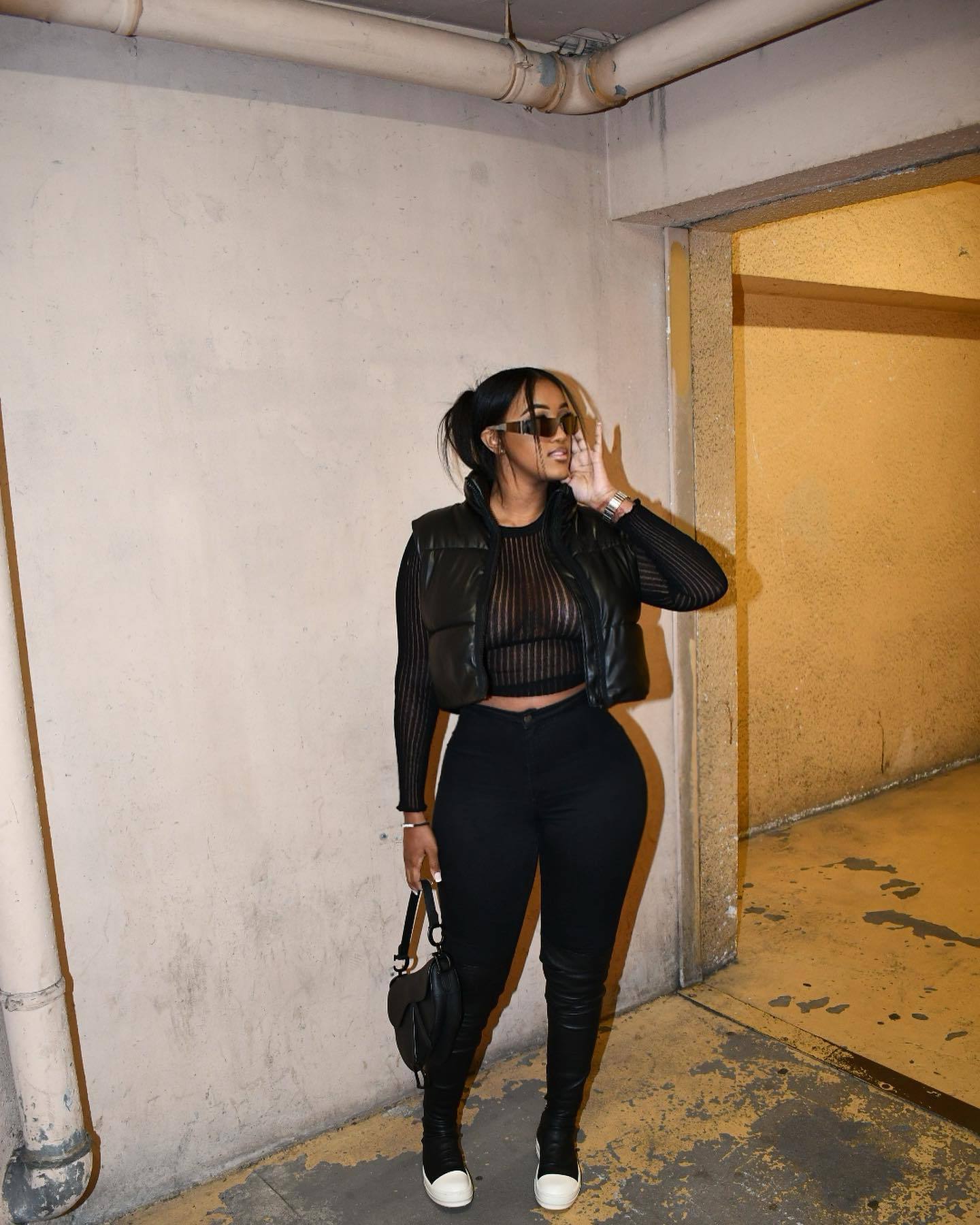 Autumn And Winter Fashionable Padded Cotton Leather Jacket