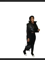 Autumn And Winter Fashionable Padded Cotton Leather Jacket