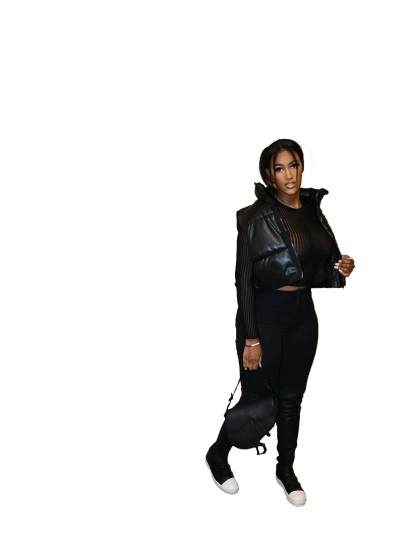 Autumn And Winter Fashionable Padded Cotton Leather Jacket 02