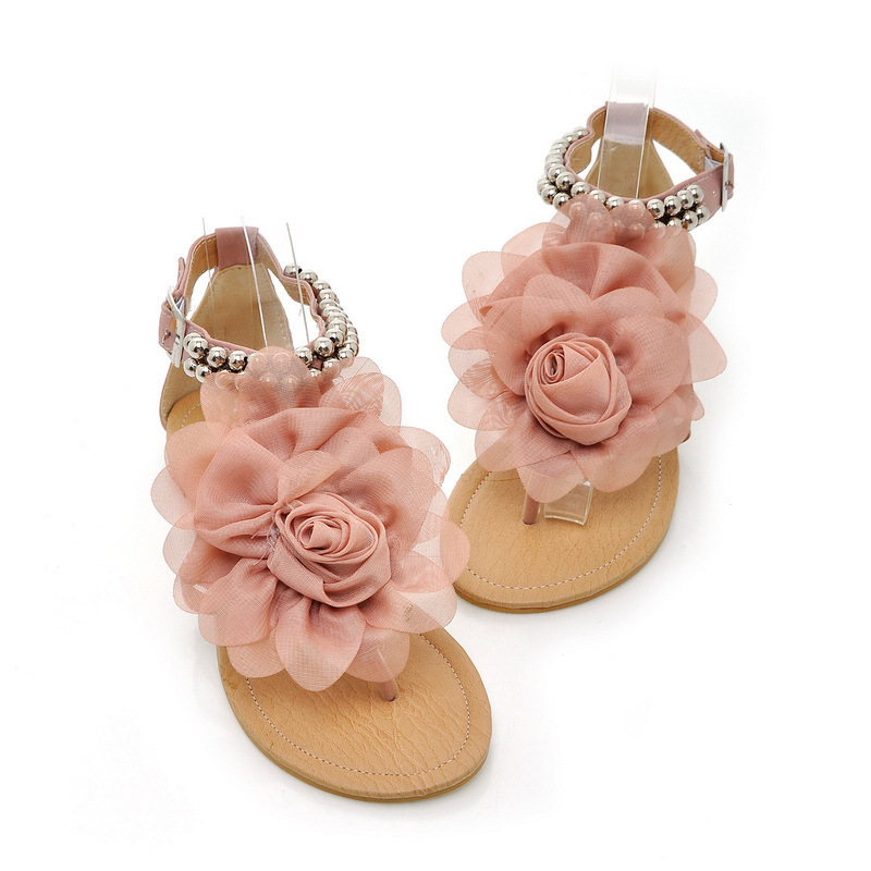 Bohemian Sandals 3D Flower Holiday Shoes