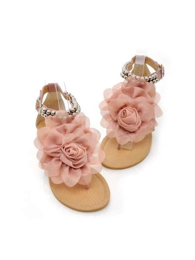 Bohemian Sandals 3D Flower Holiday Shoes 02
