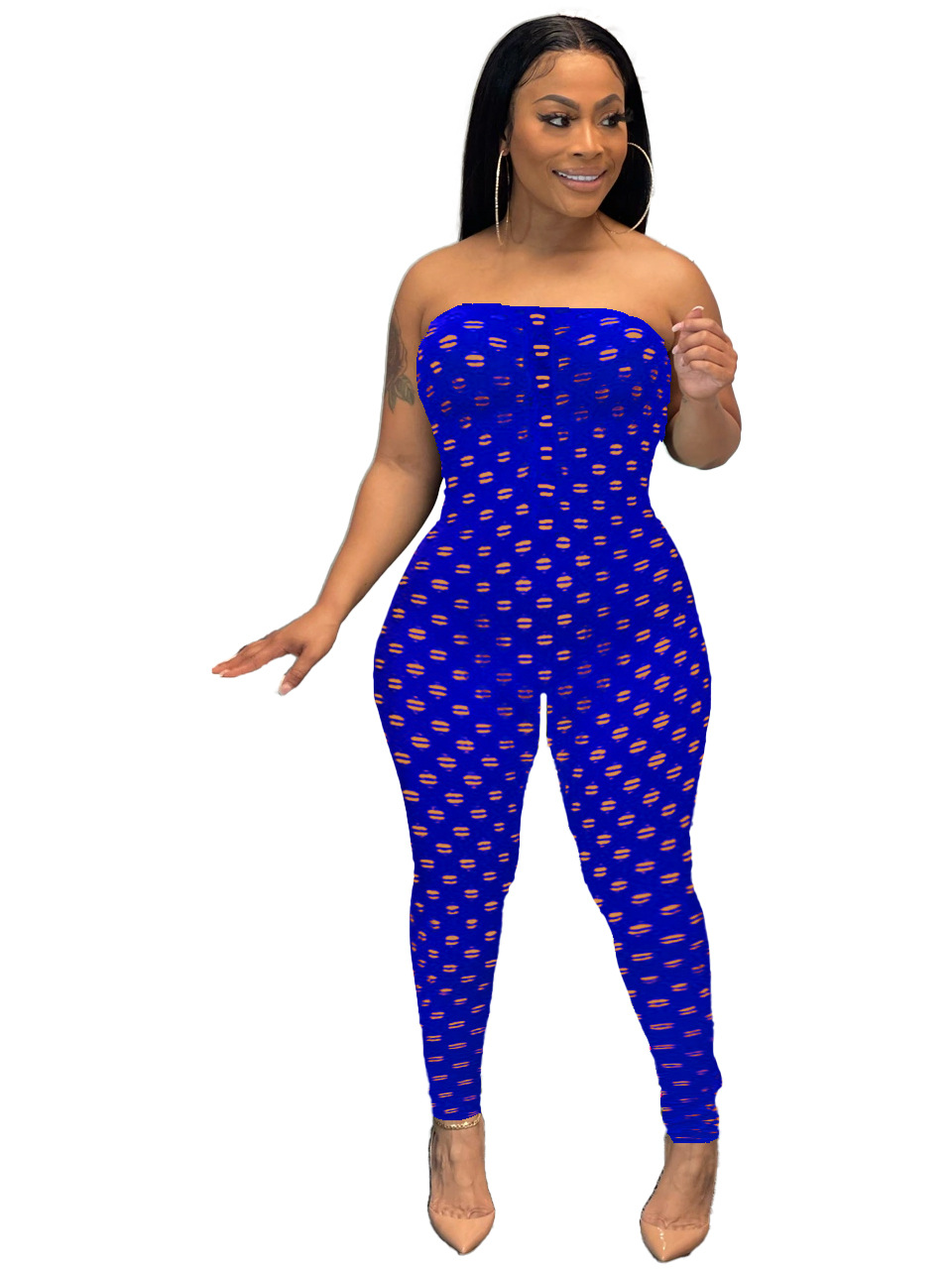 Breathable Hole Fabric Tights